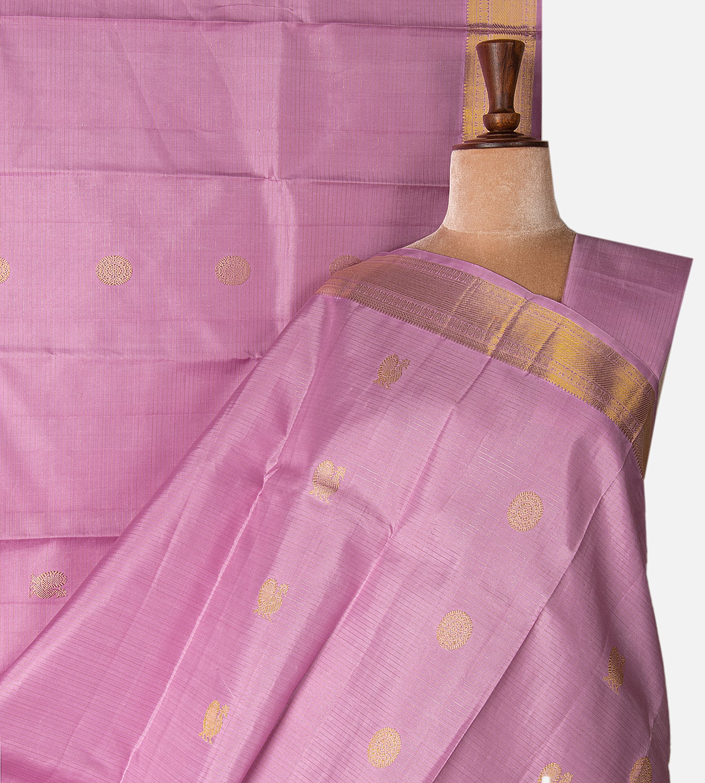 Light Pink Kanchipuram Silk Saree