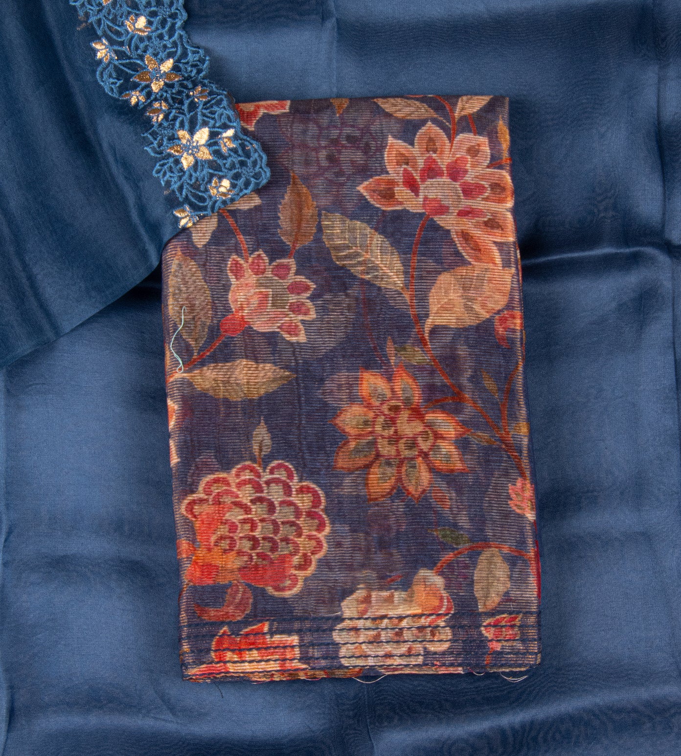 Blue Tussar Salwar