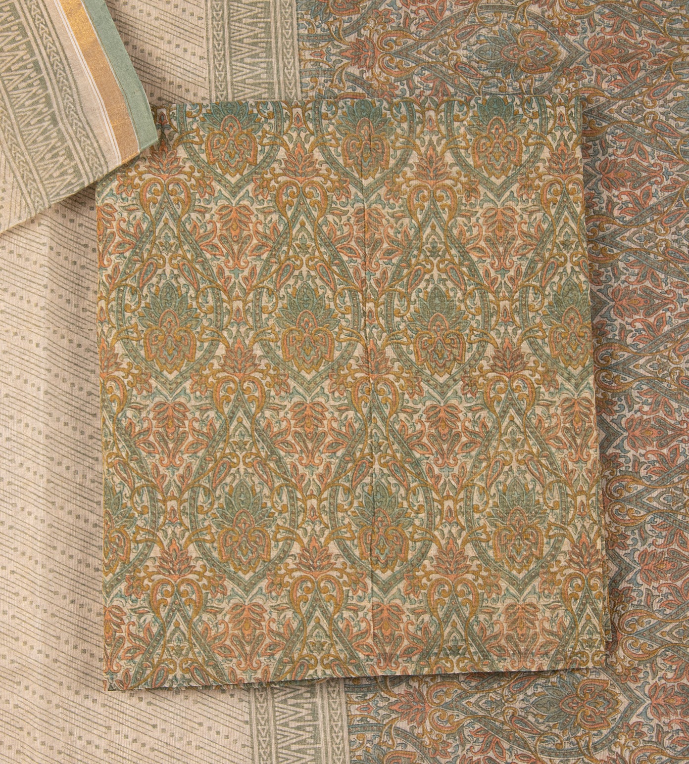 Off-White Semi Tussar Salwar