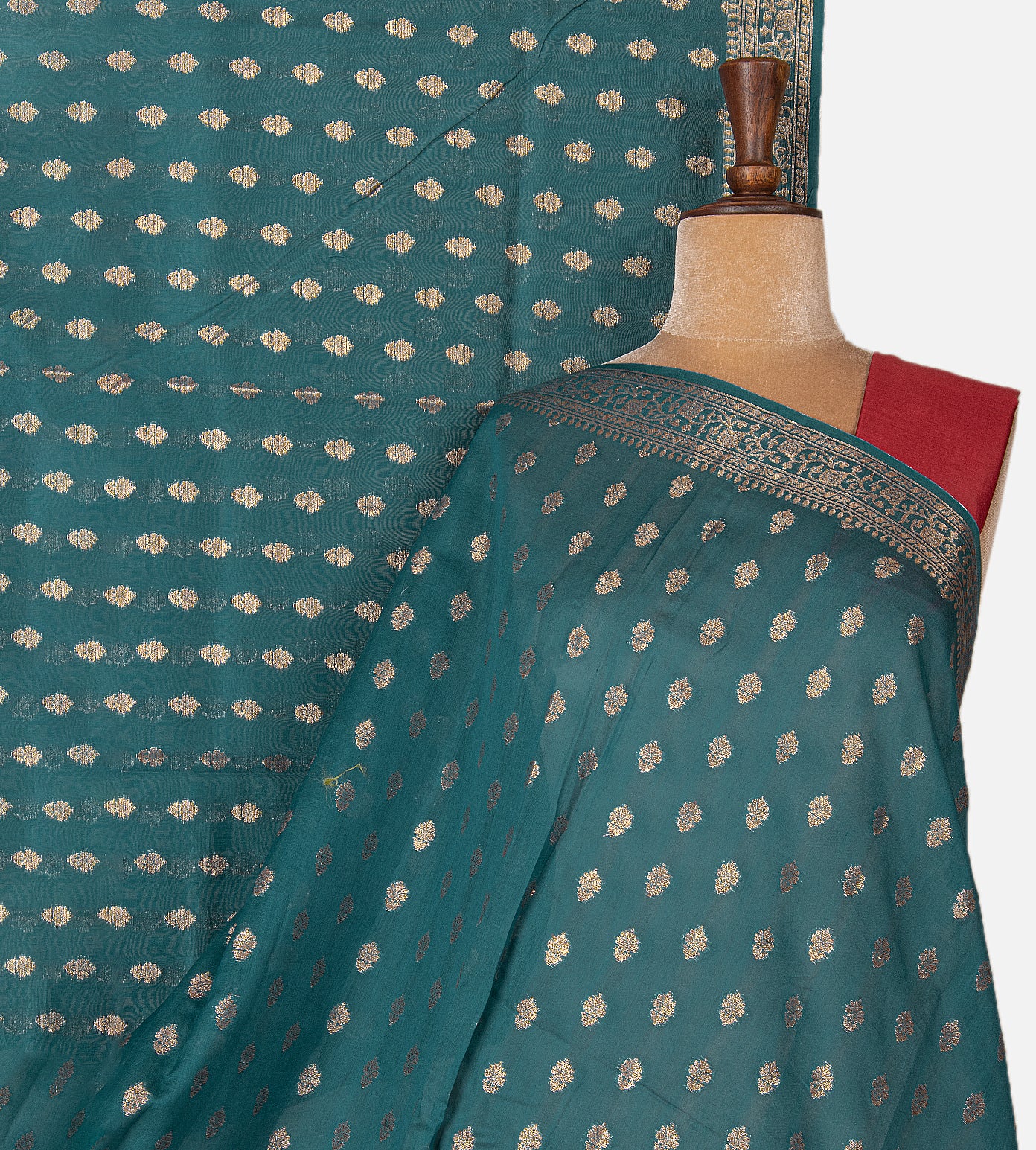 Blue Chanderi Cotton Saree