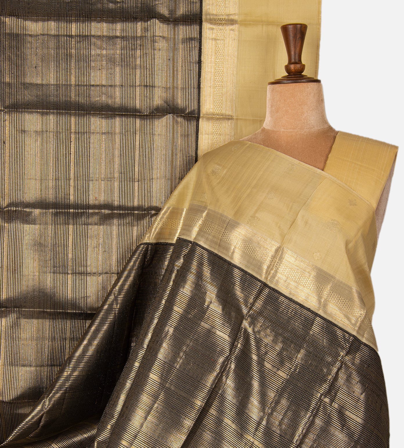 Black Kanchipuram Silk Saree