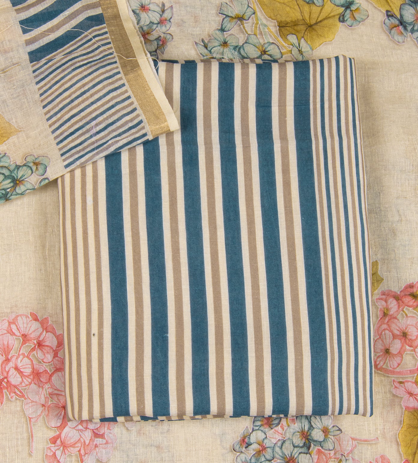 Multicolour Linen Cotton Salwar