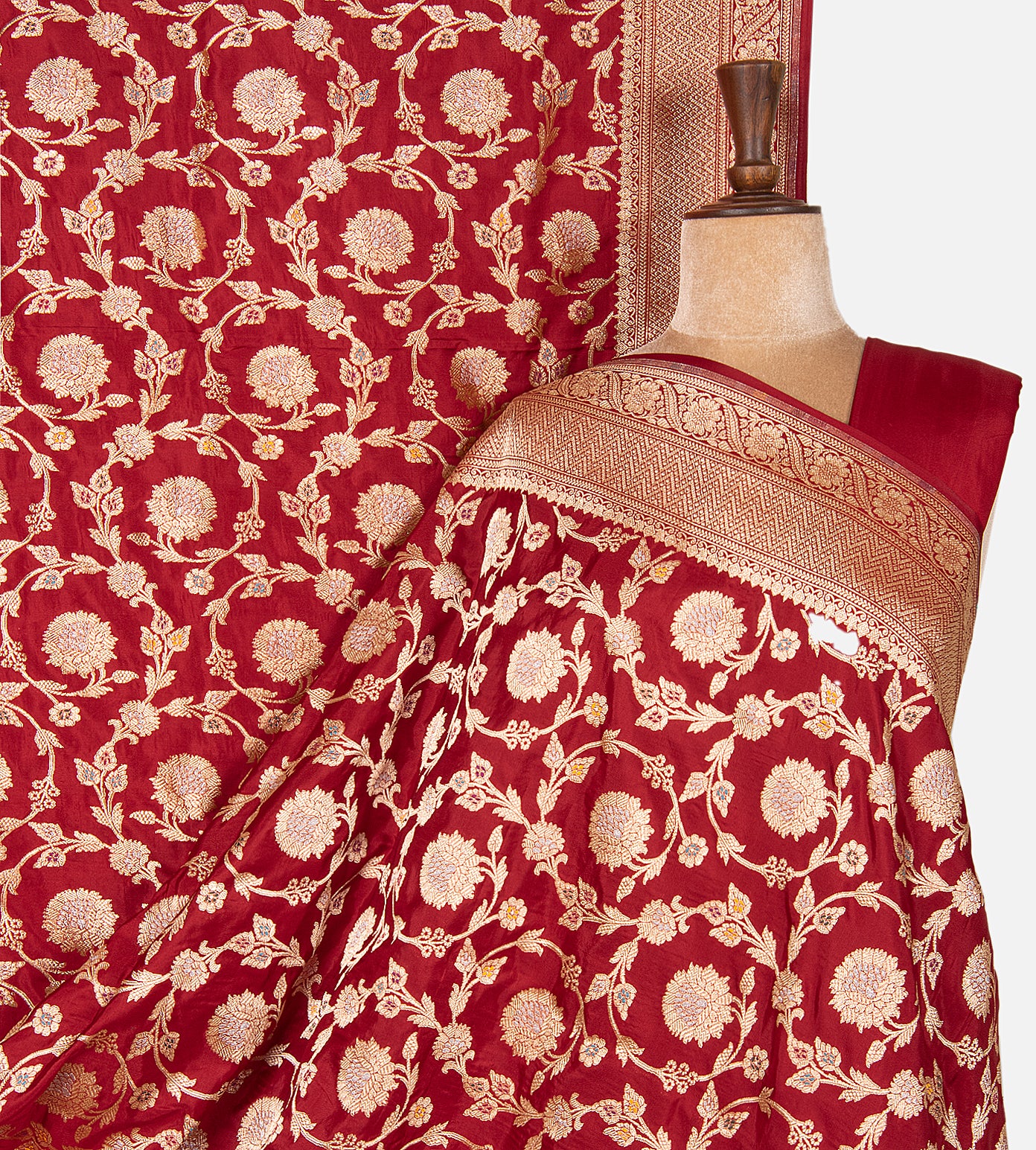 Red Banarasi Silk Saree