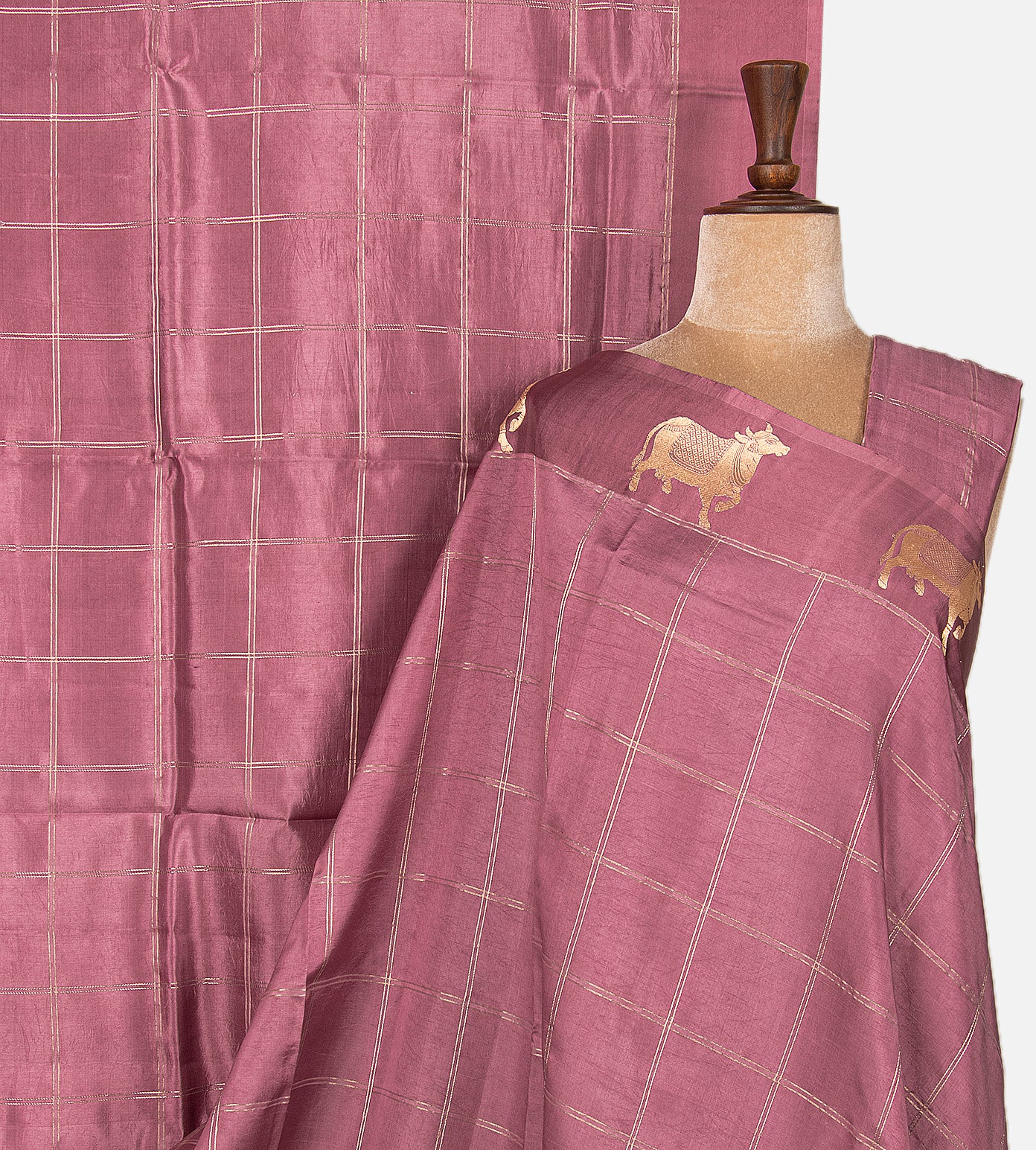 Pink Banarasi Kattan Silk Saree