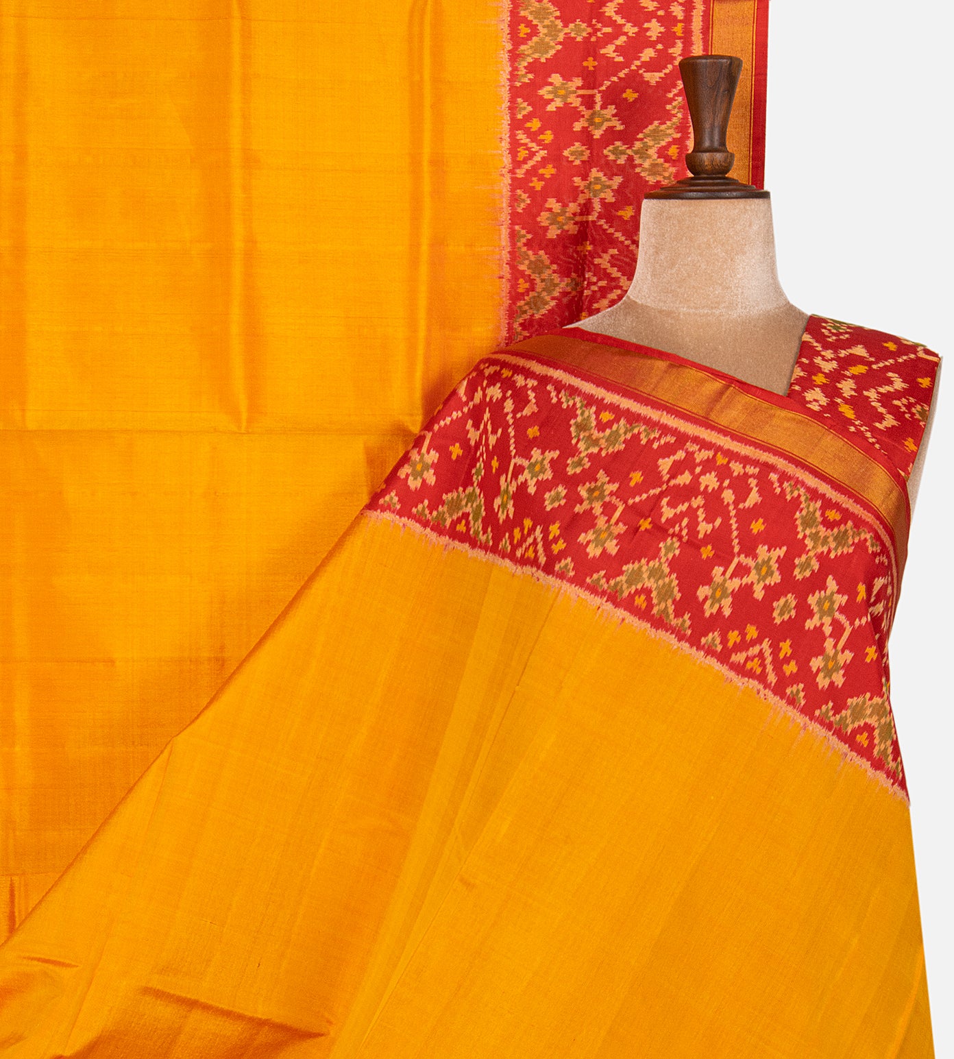 Yellow Patola Silk Saree