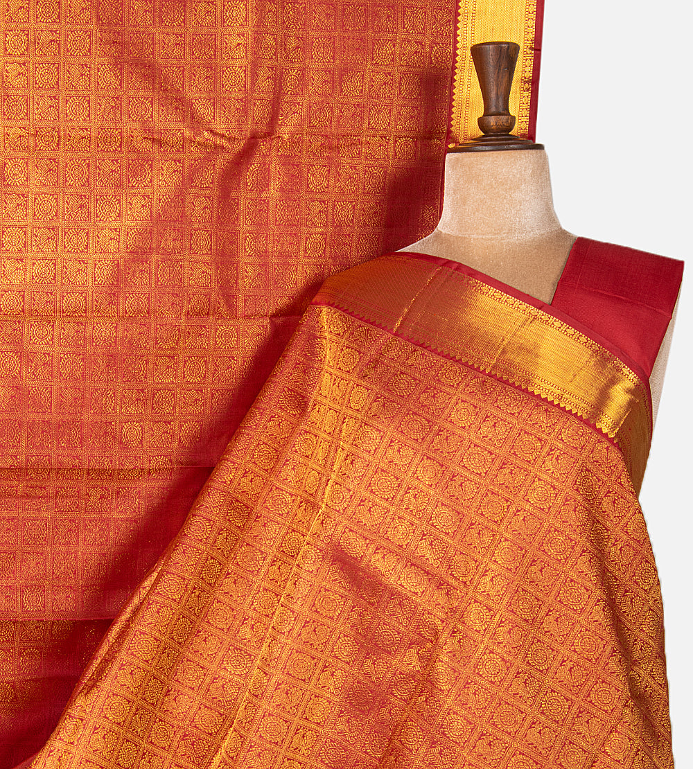 Red Kanchipuram Silk Saree