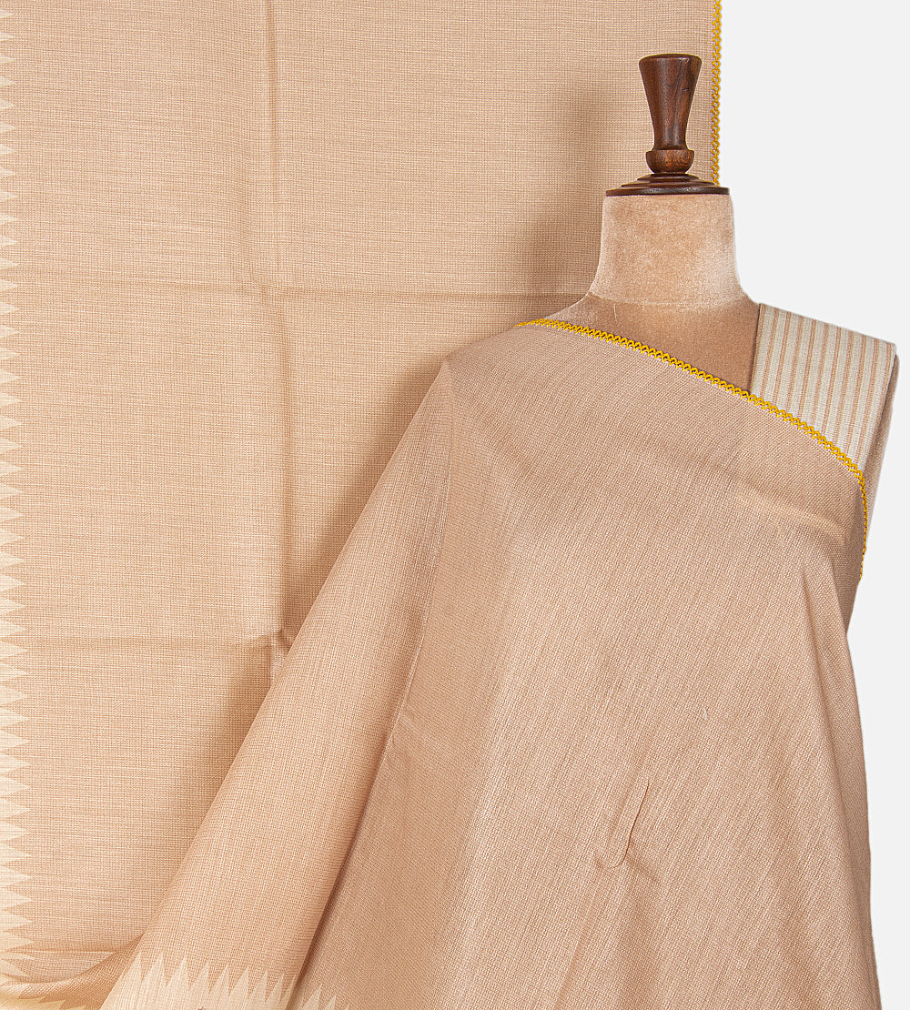 Warm Beige Moonga Tussar Saree