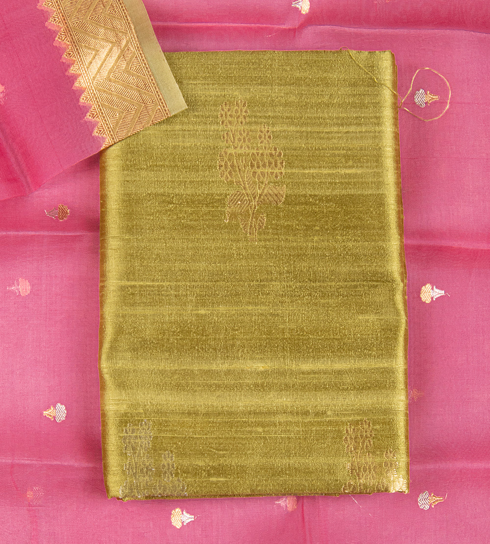 Green Banarasi Tussar Salwar
