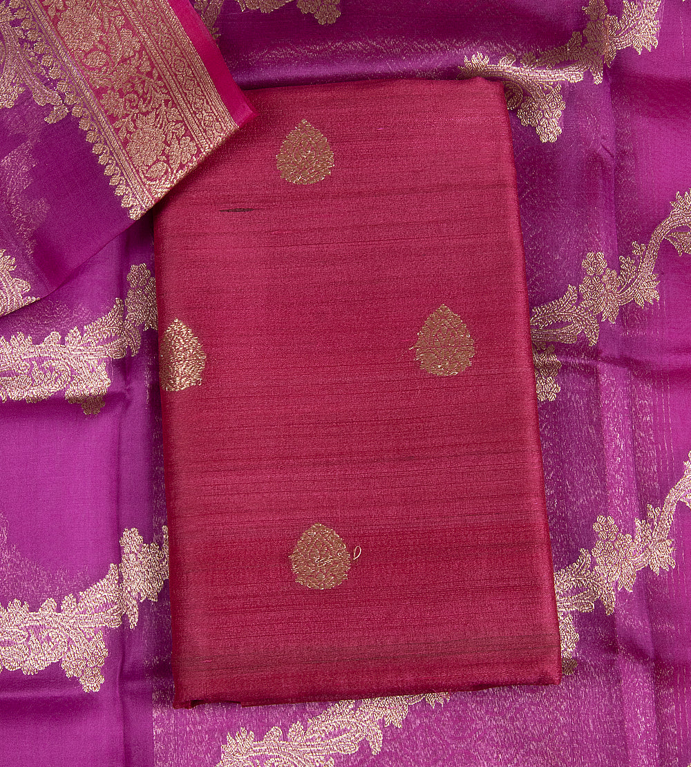 Pink Banarasi Tussar Salwar