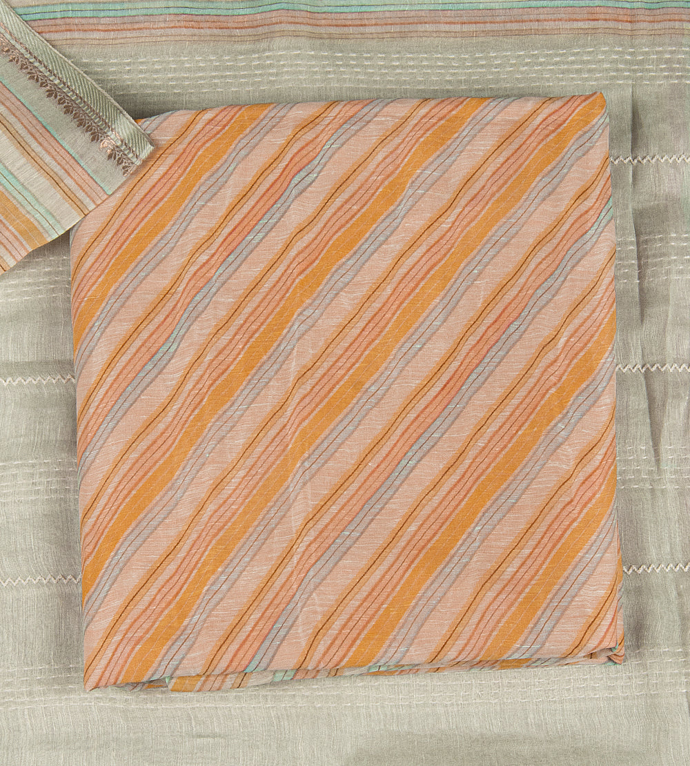 Light Peach Linen Salwar