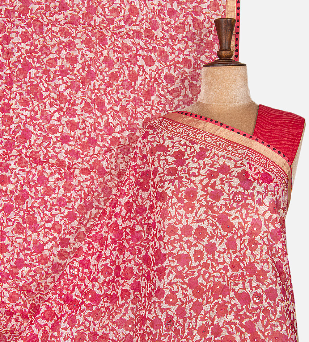 Off-White Kota Cotton Saree