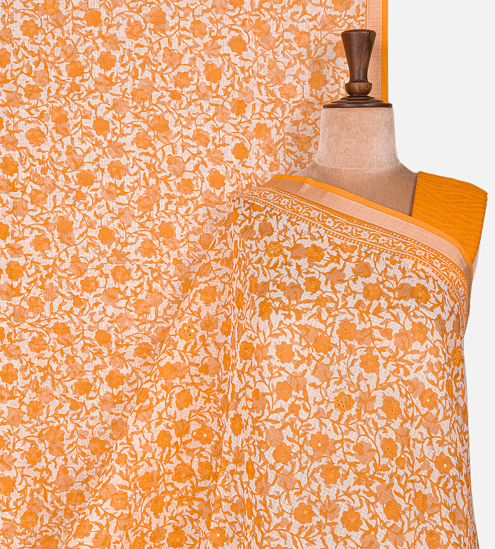 Off-White Kota Cotton Saree