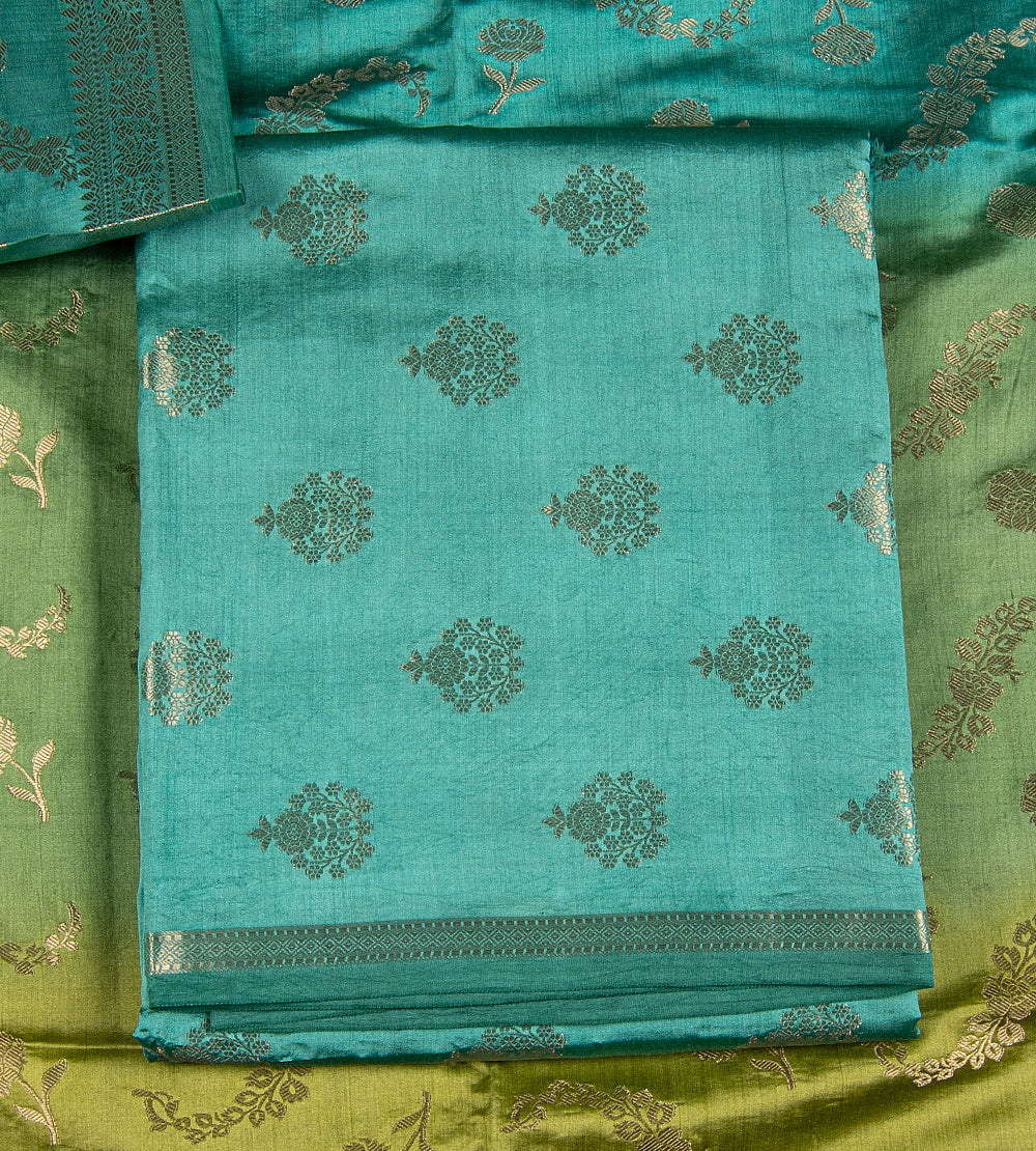 Blue Chaniya Silk Salwar