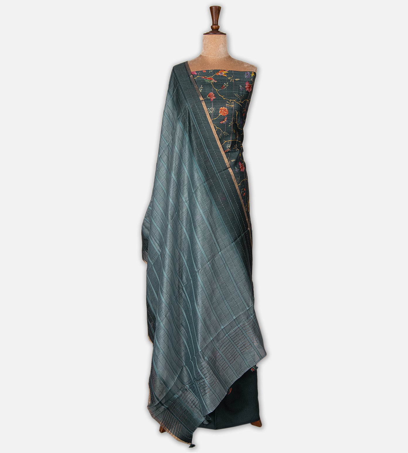 Grey Tussar Salwar