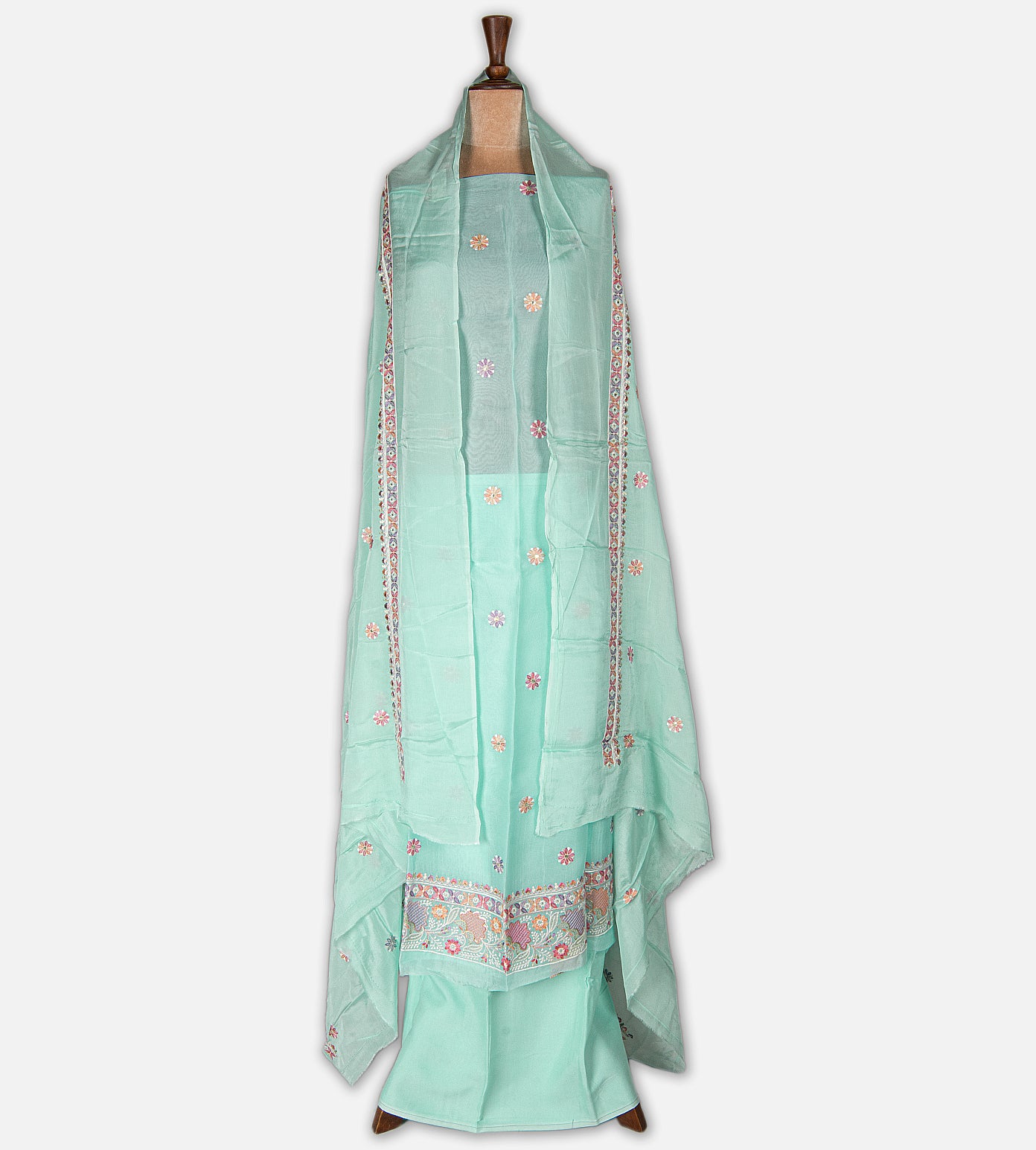 Blue Organza Salwar