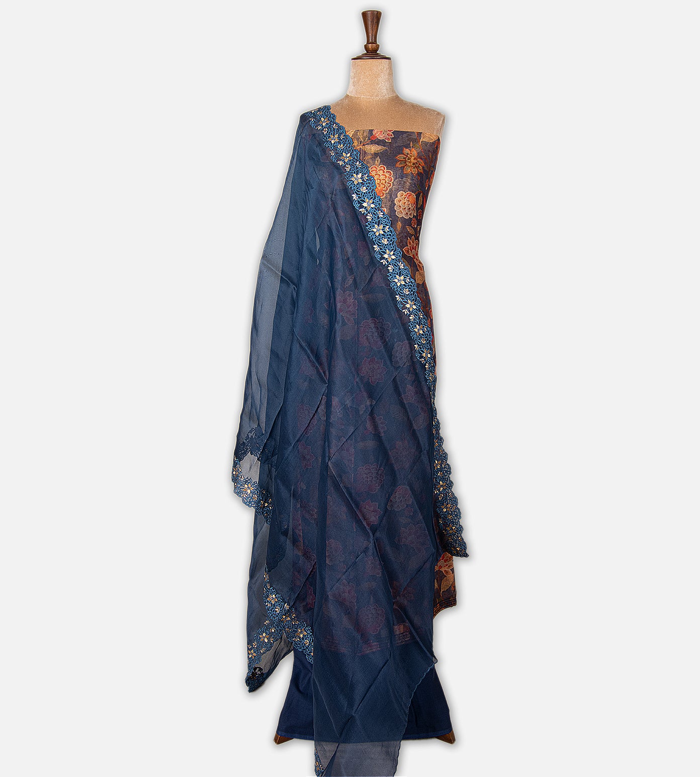 Blue Tussar Salwar