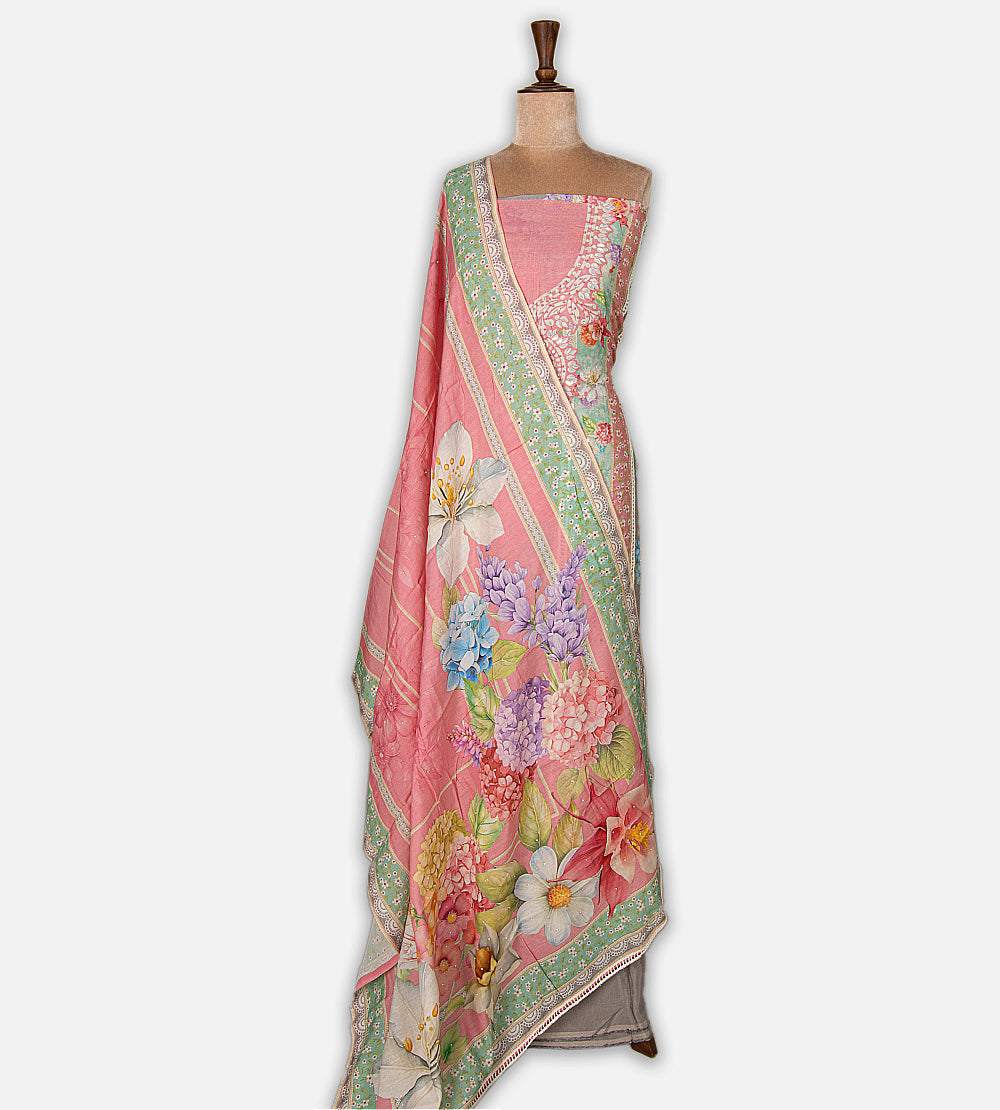 Pink Linen Cotton Salwar