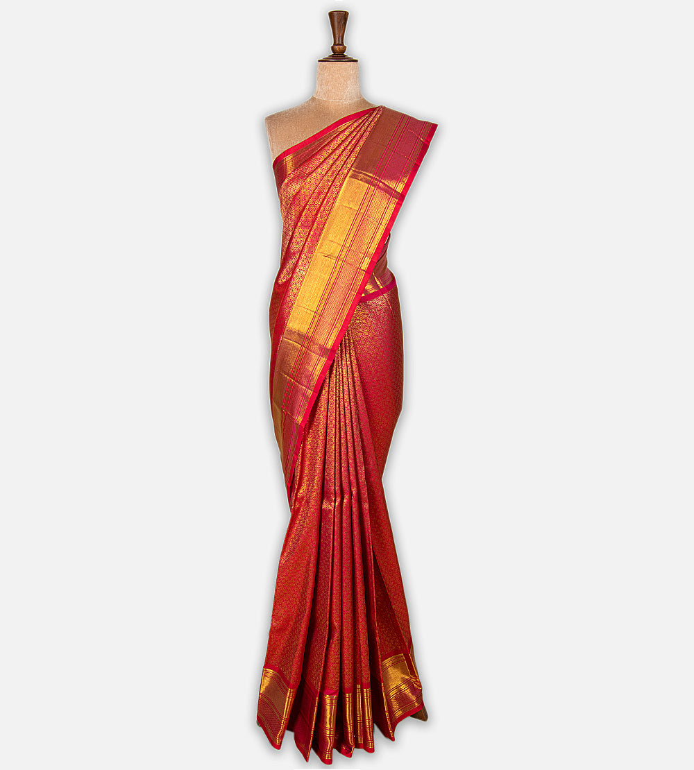 Pink Kanchipuram Silk Saree