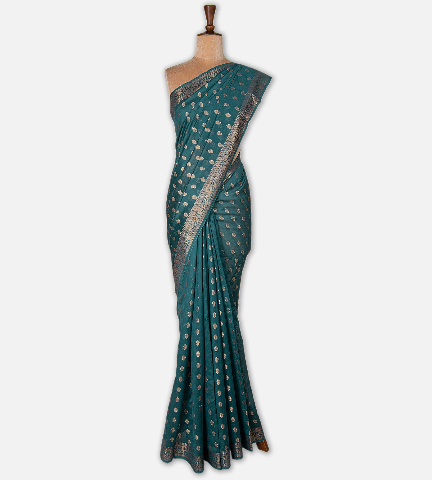 Blue Chanderi Cotton Saree