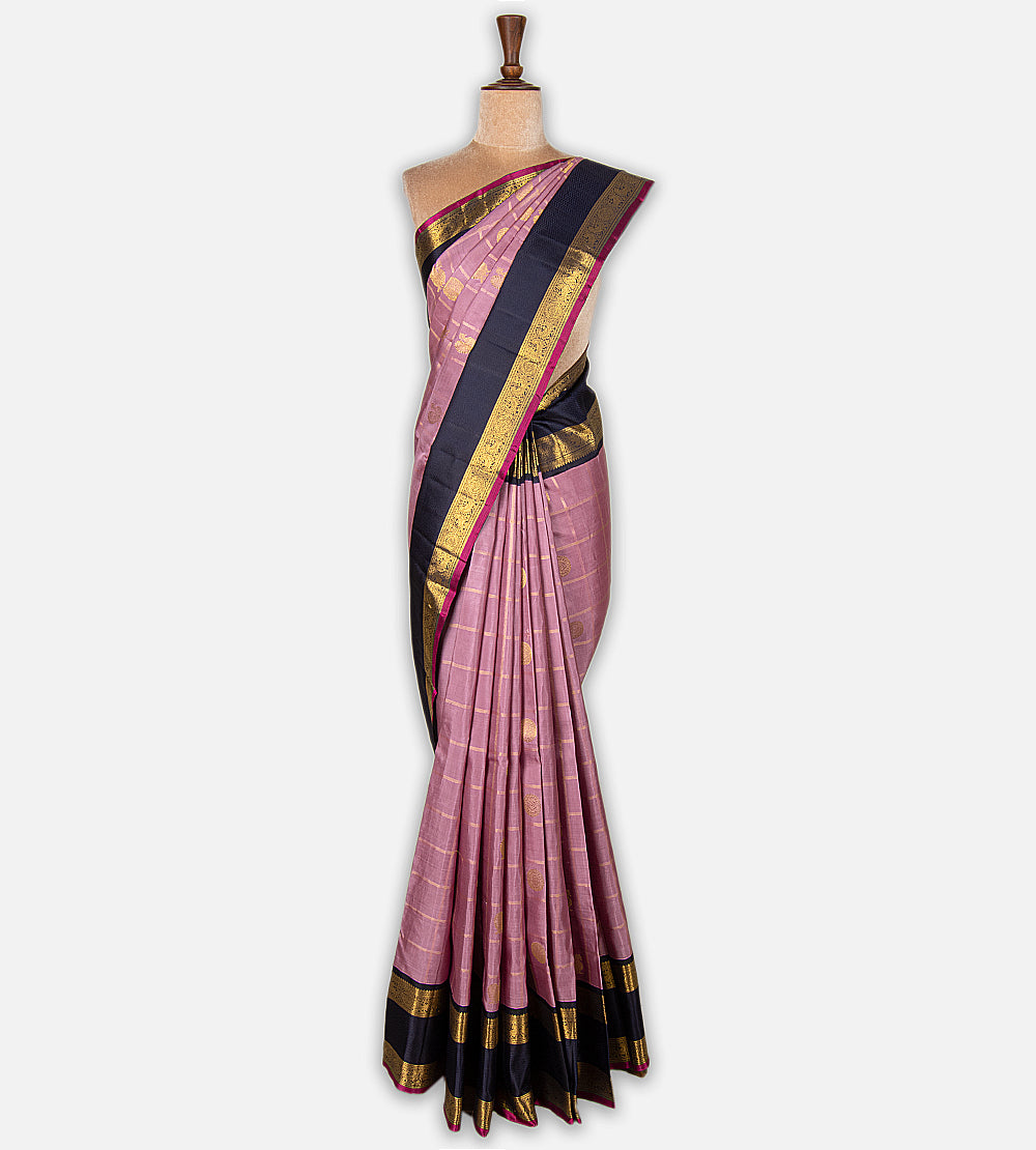 Light Pink Kanchipuram Silk Saree
