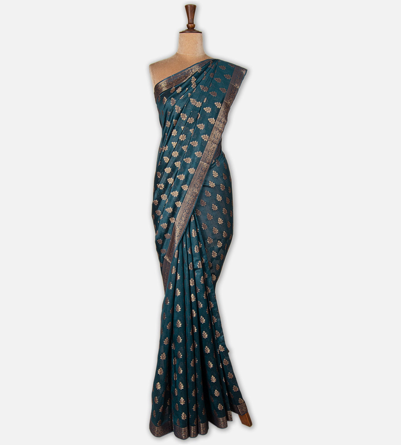 Blue Chanderi Cotton Saree