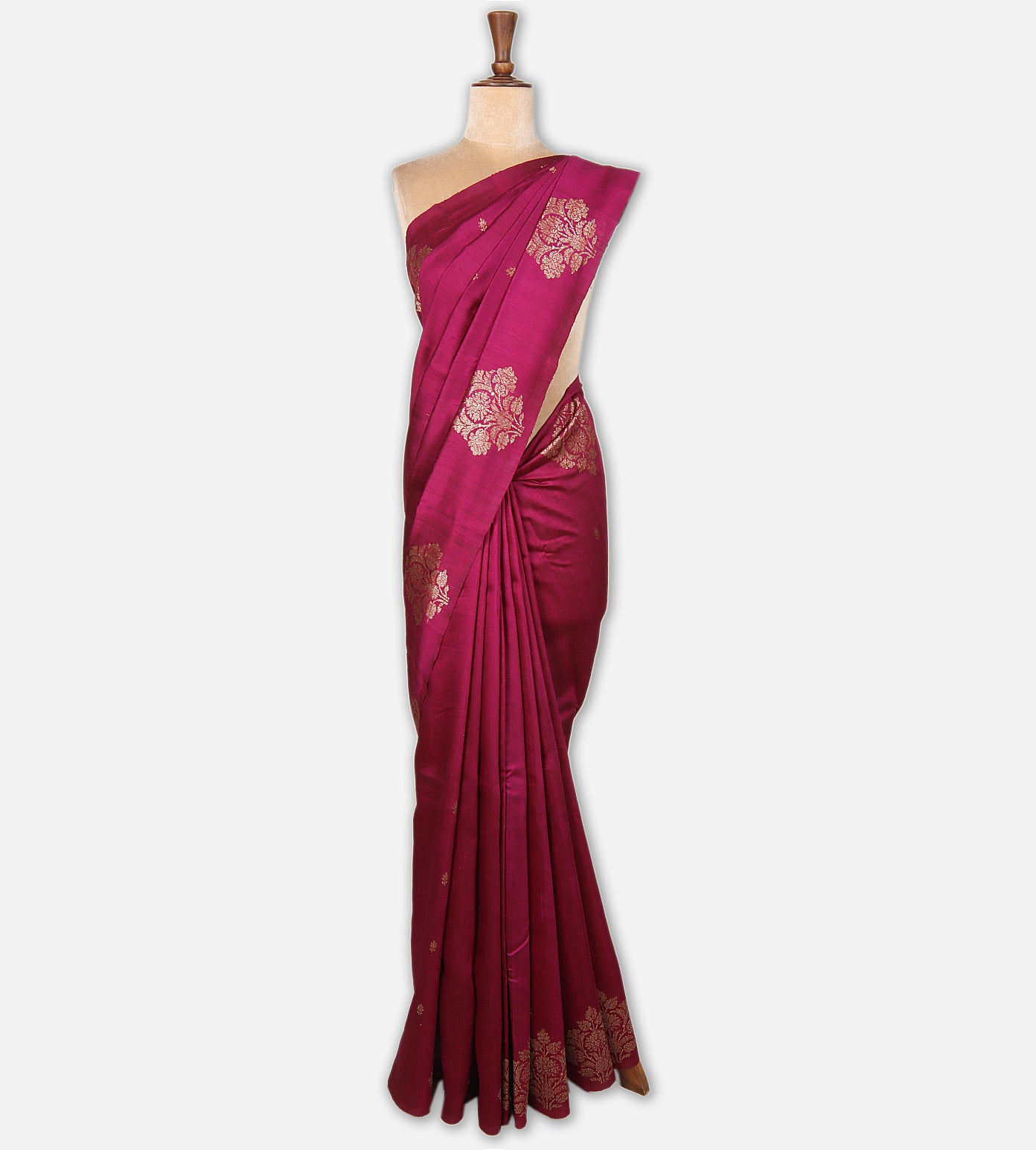 Pink Banarasi Tussar Saree