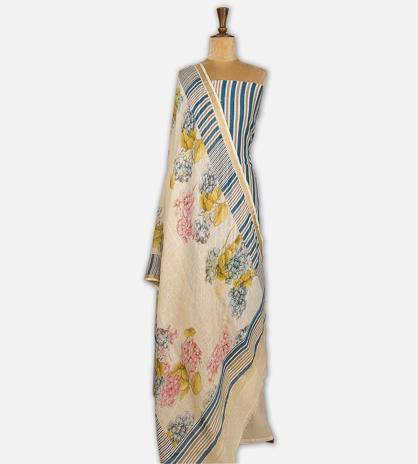 Multicolour Linen Cotton Salwar