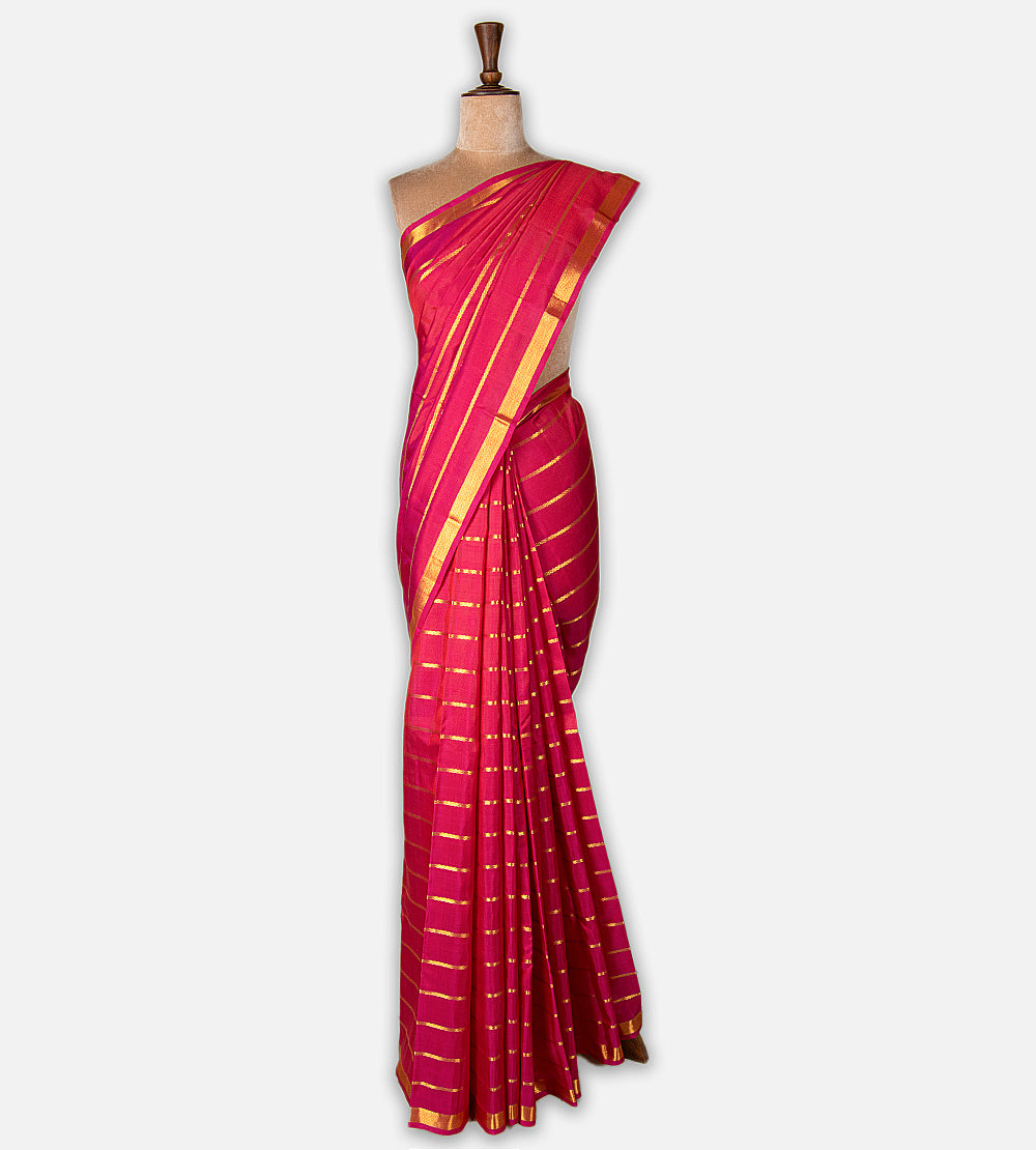 Pink Kanchipuram Silk Saree