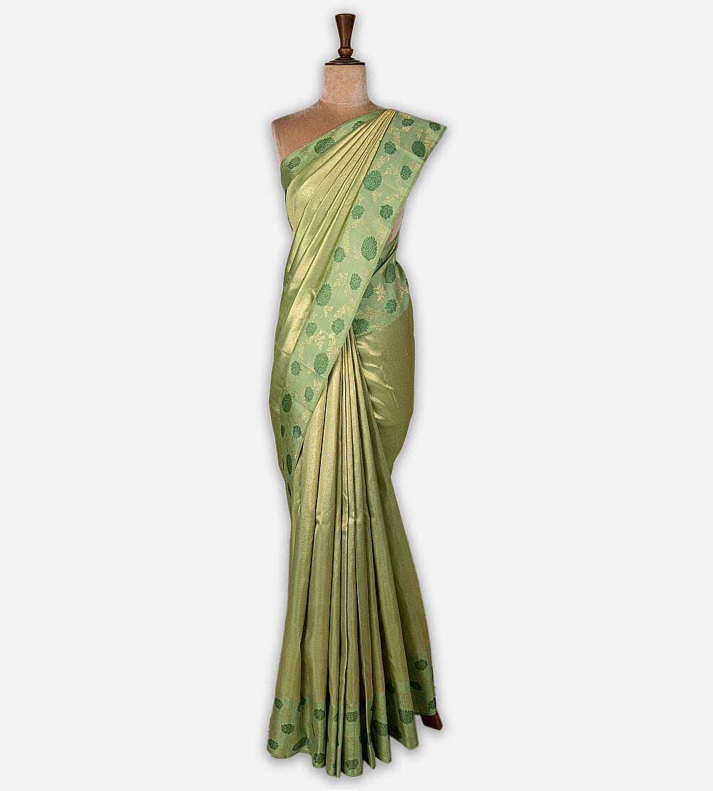 Pastel Green Kanchipuram Silk Saree
