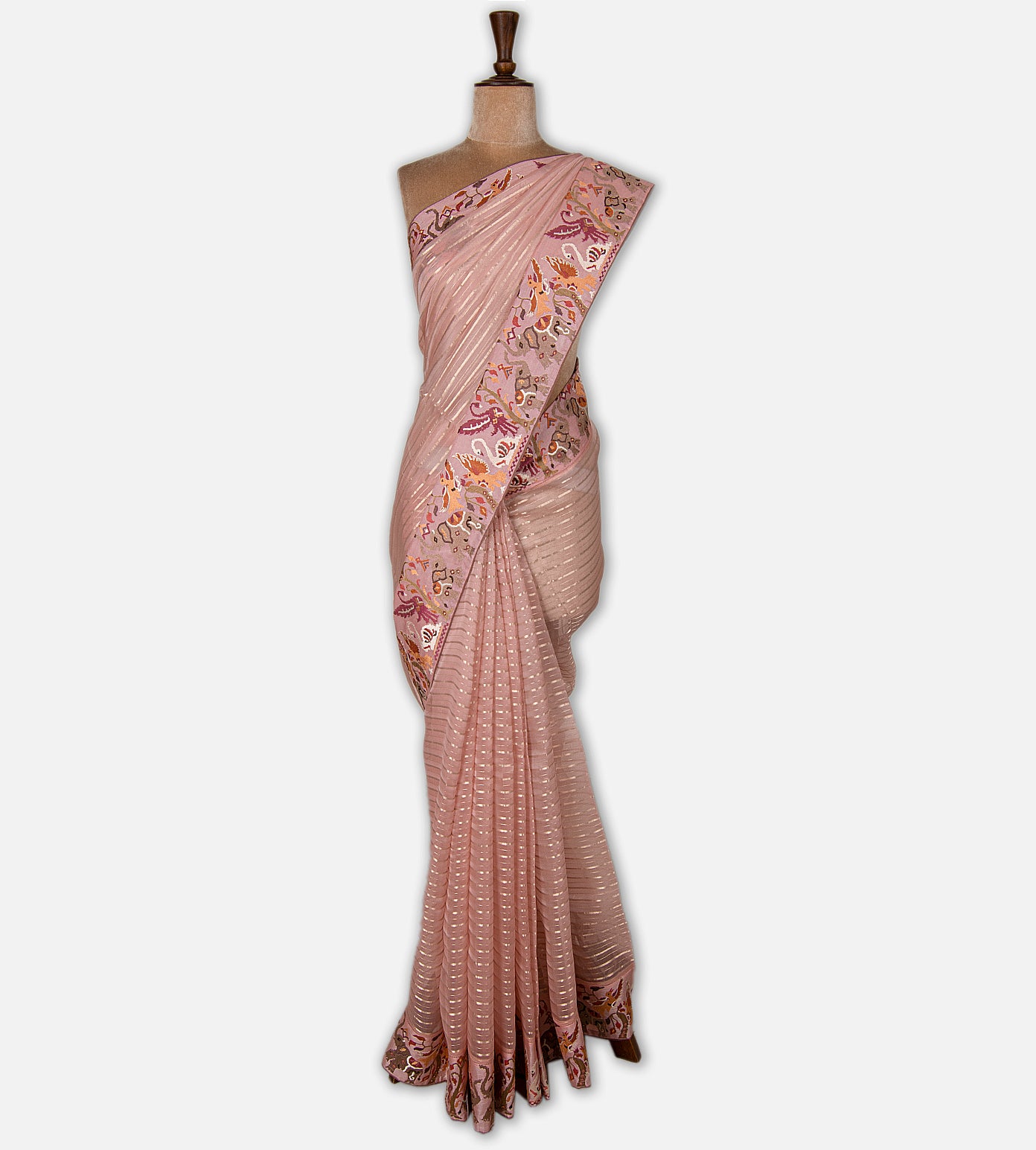 Mauve Organza Saree