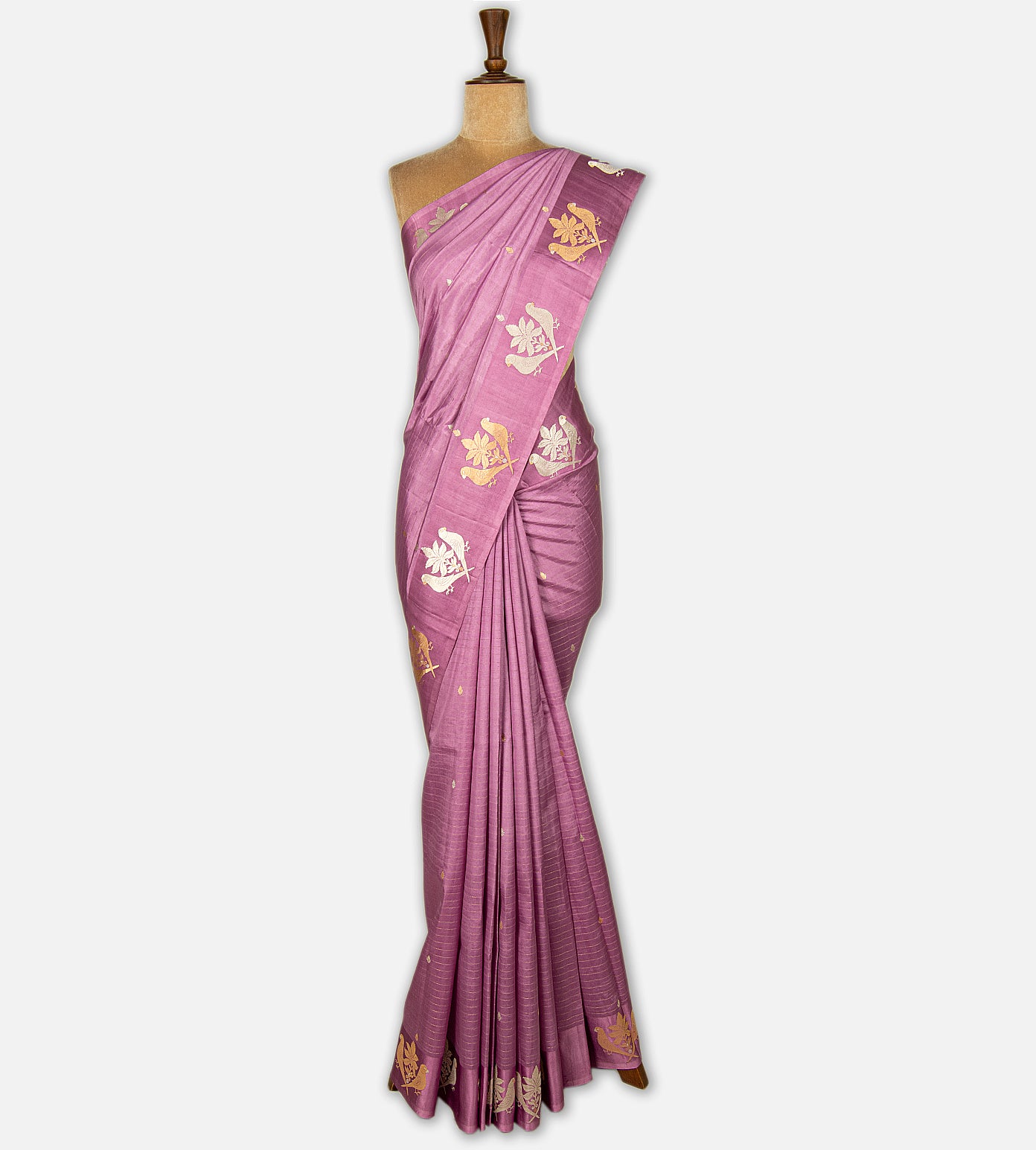 Light Pink Banarasi Kattan Silk Saree