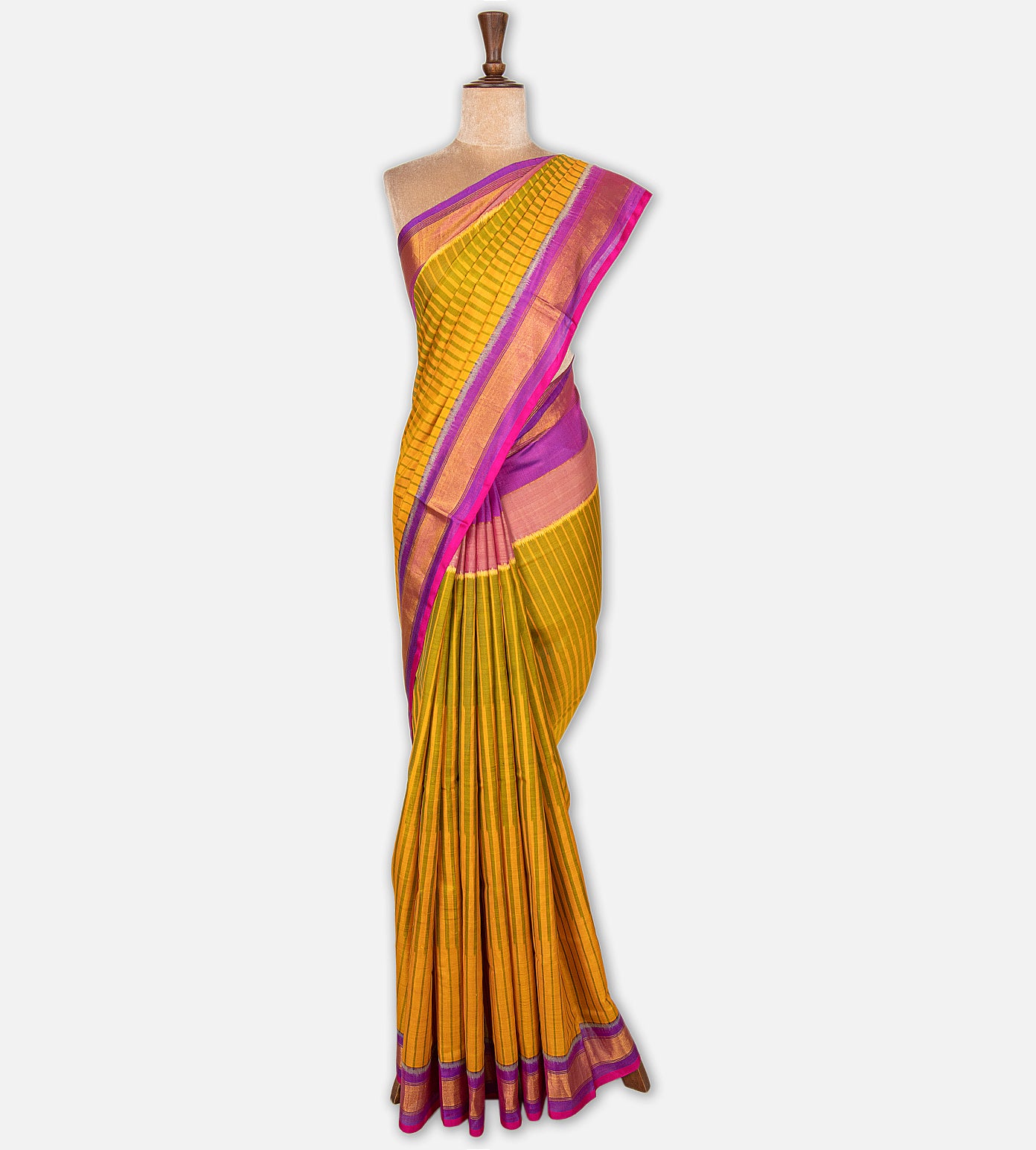 Yellow patola silk saree