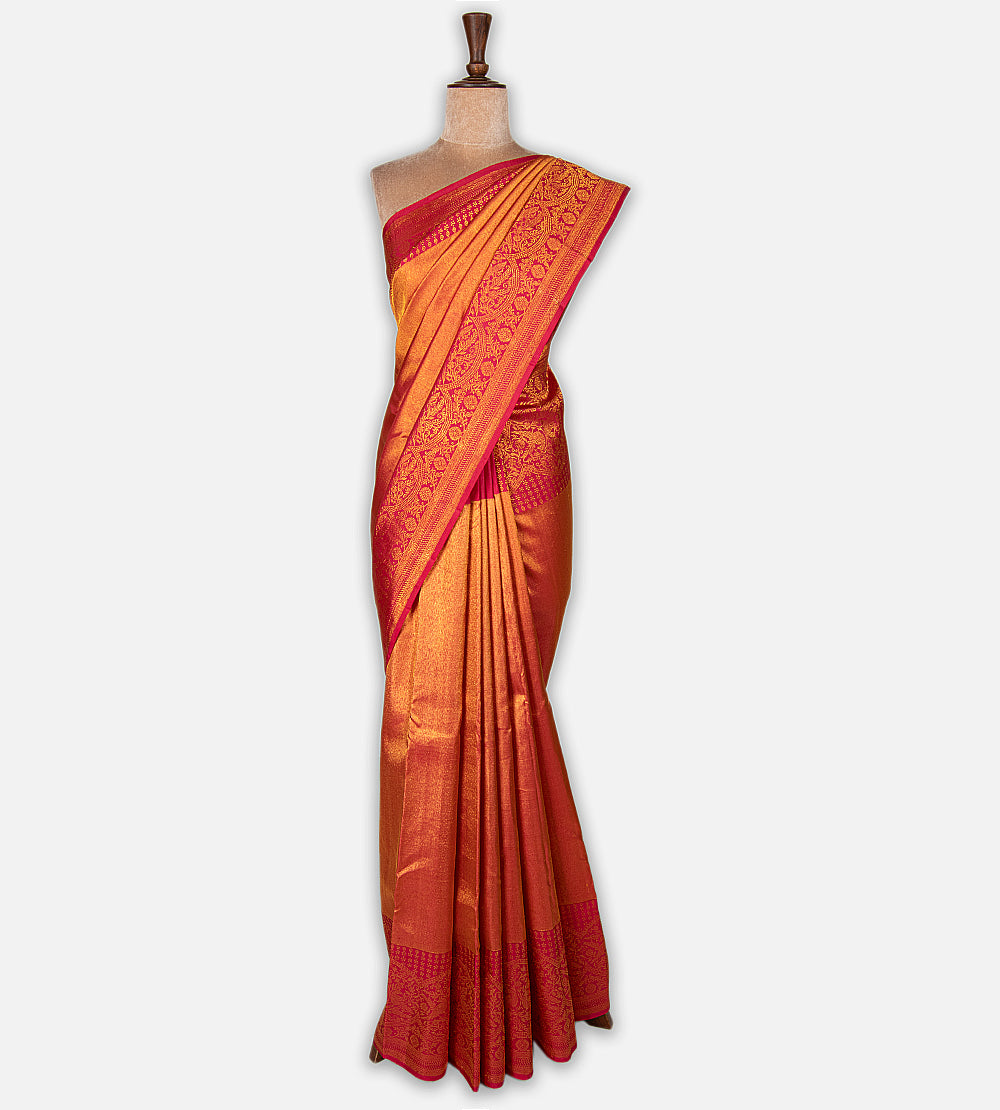 Pink Kanchipuram Silk Saree