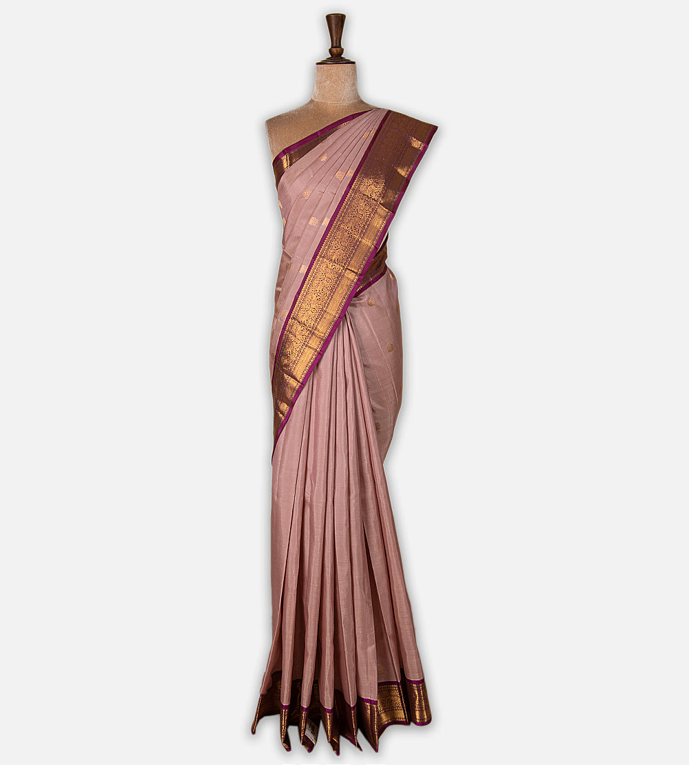 Light Pink Kanchipuram Silk Saree