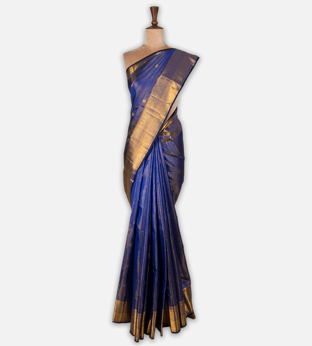 Blue Kanchipuram Silk Saree