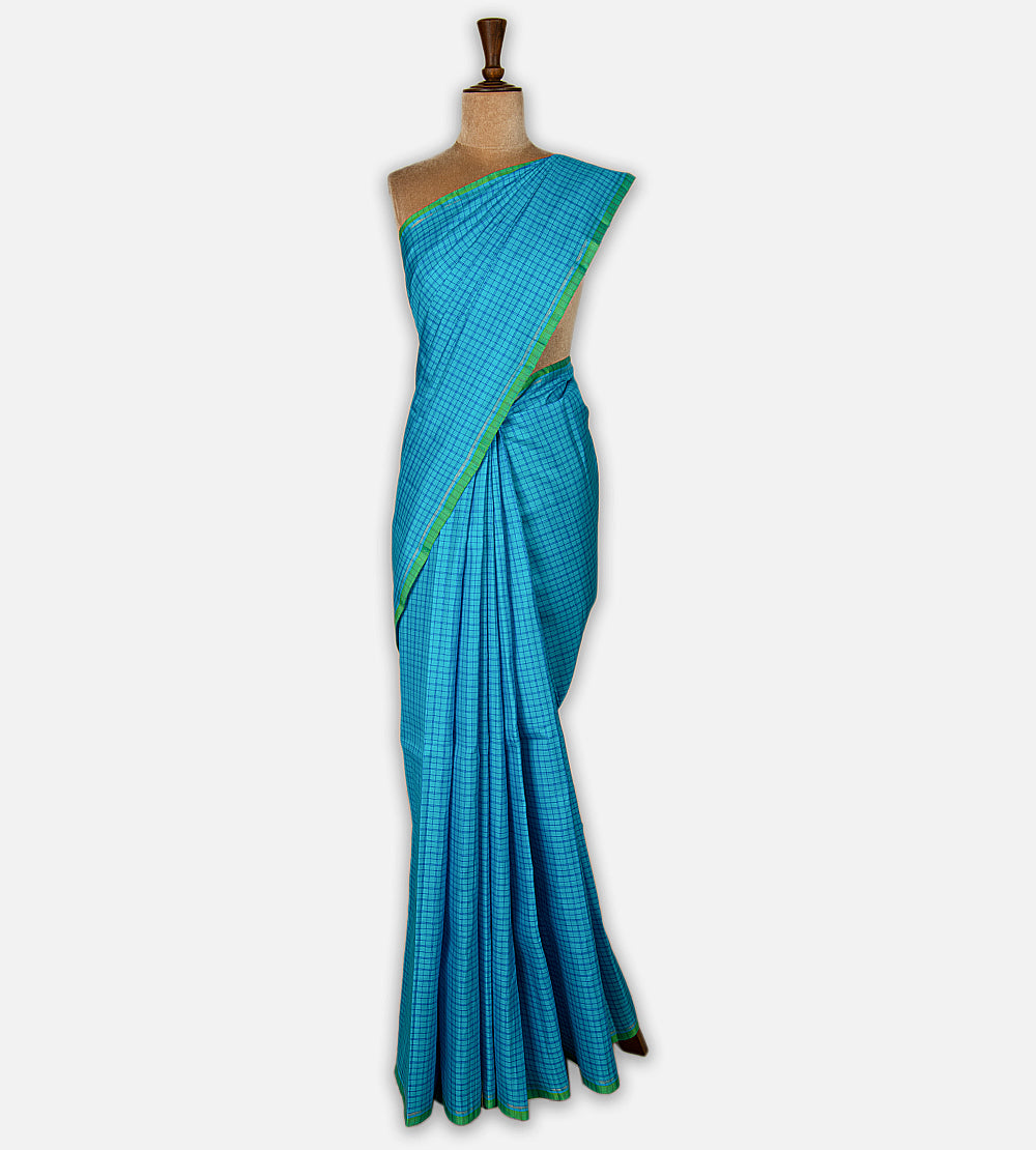 Blue Kanchipuram Silk Saree