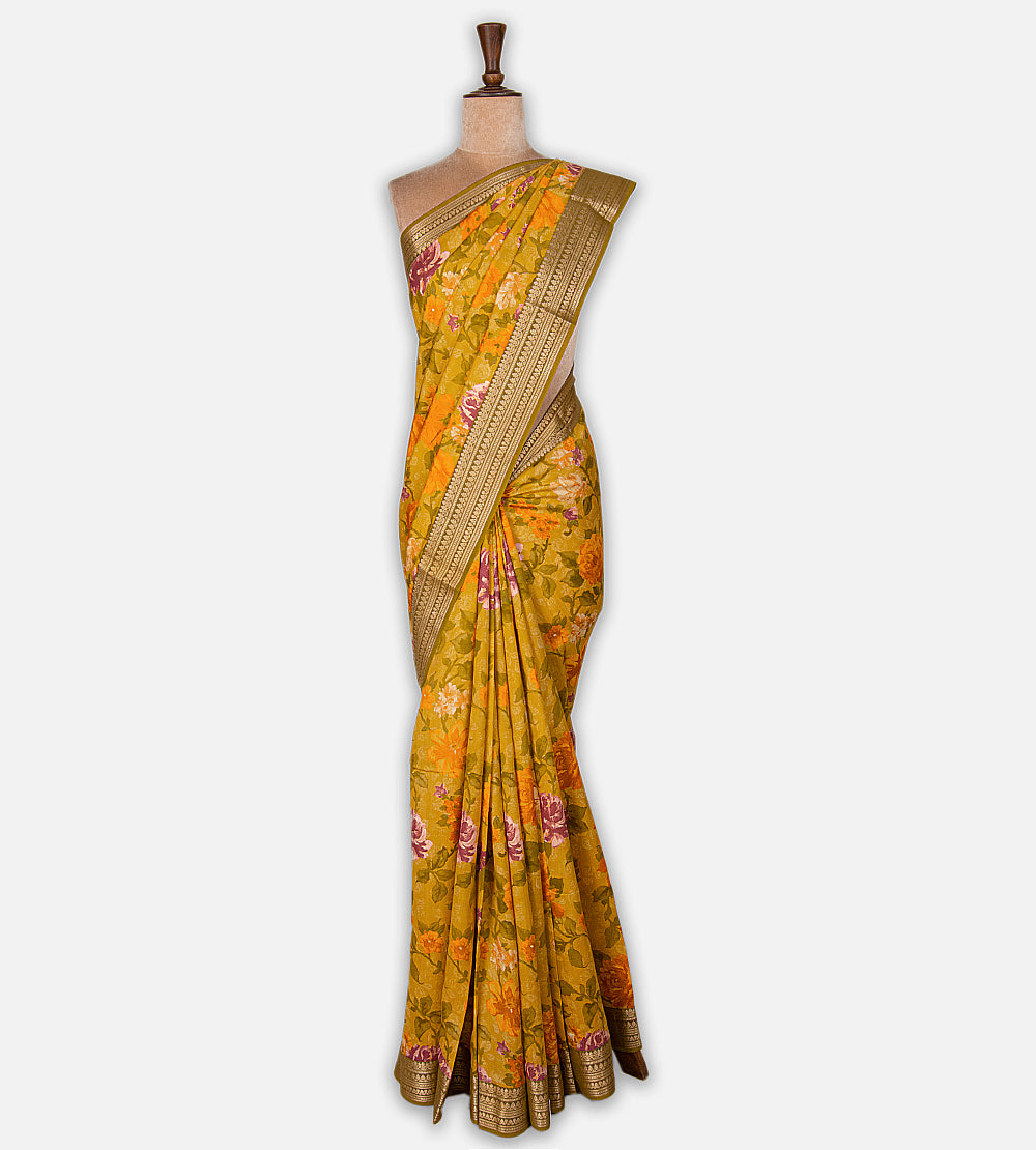Gold Colour Chaniya Silk Saree