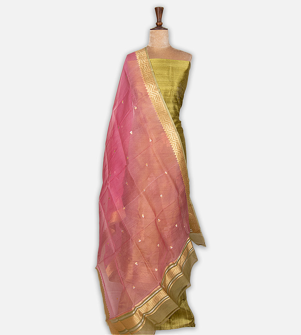 Green Banarasi Tussar Salwar