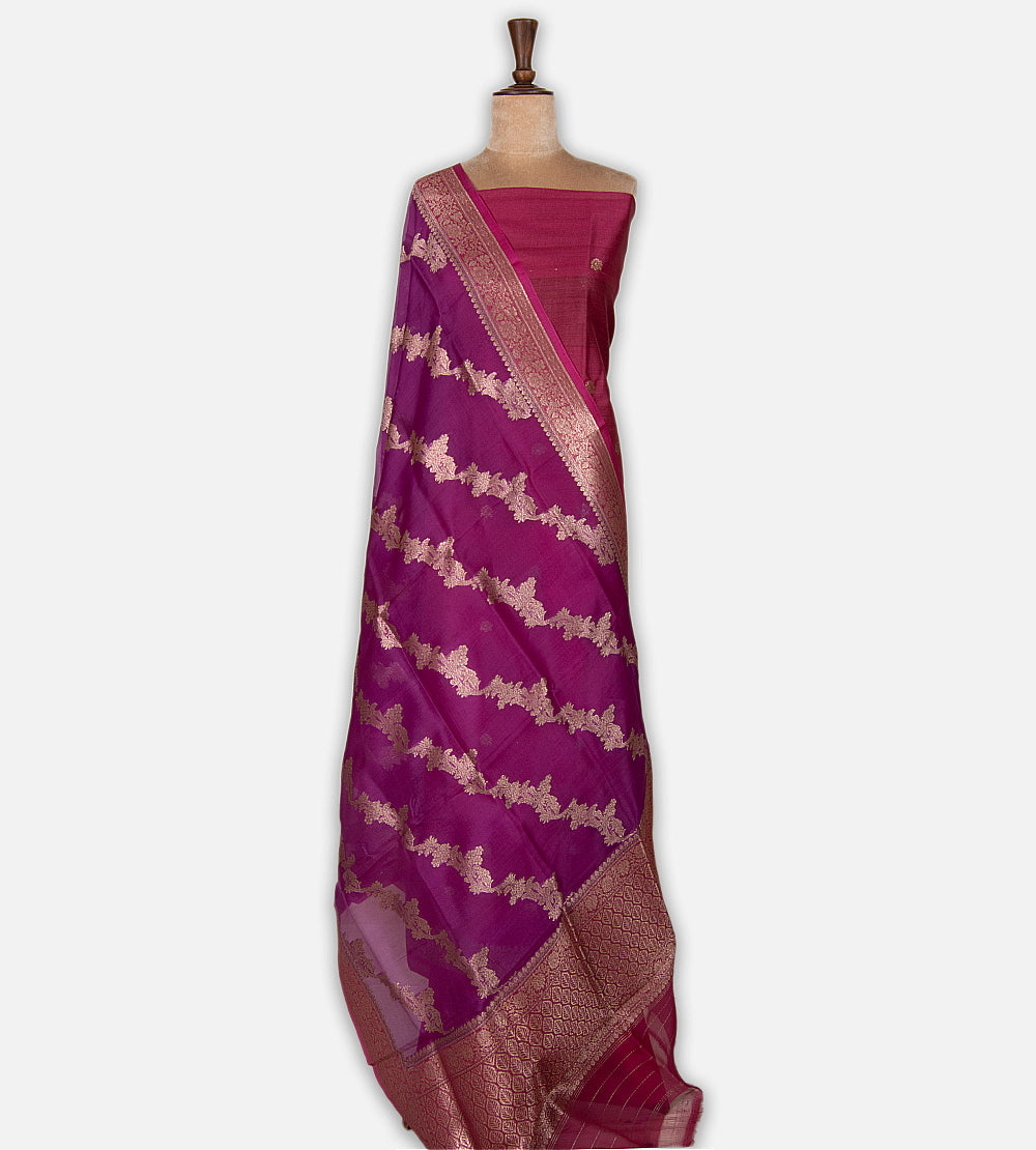 Pink Banarasi Tussar Salwar