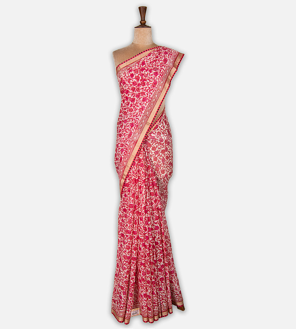 Off-White Kota Cotton Saree