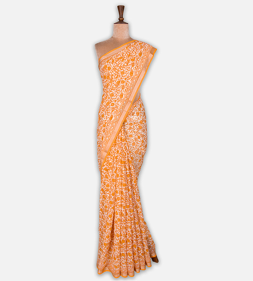Off-White Kota Cotton Saree