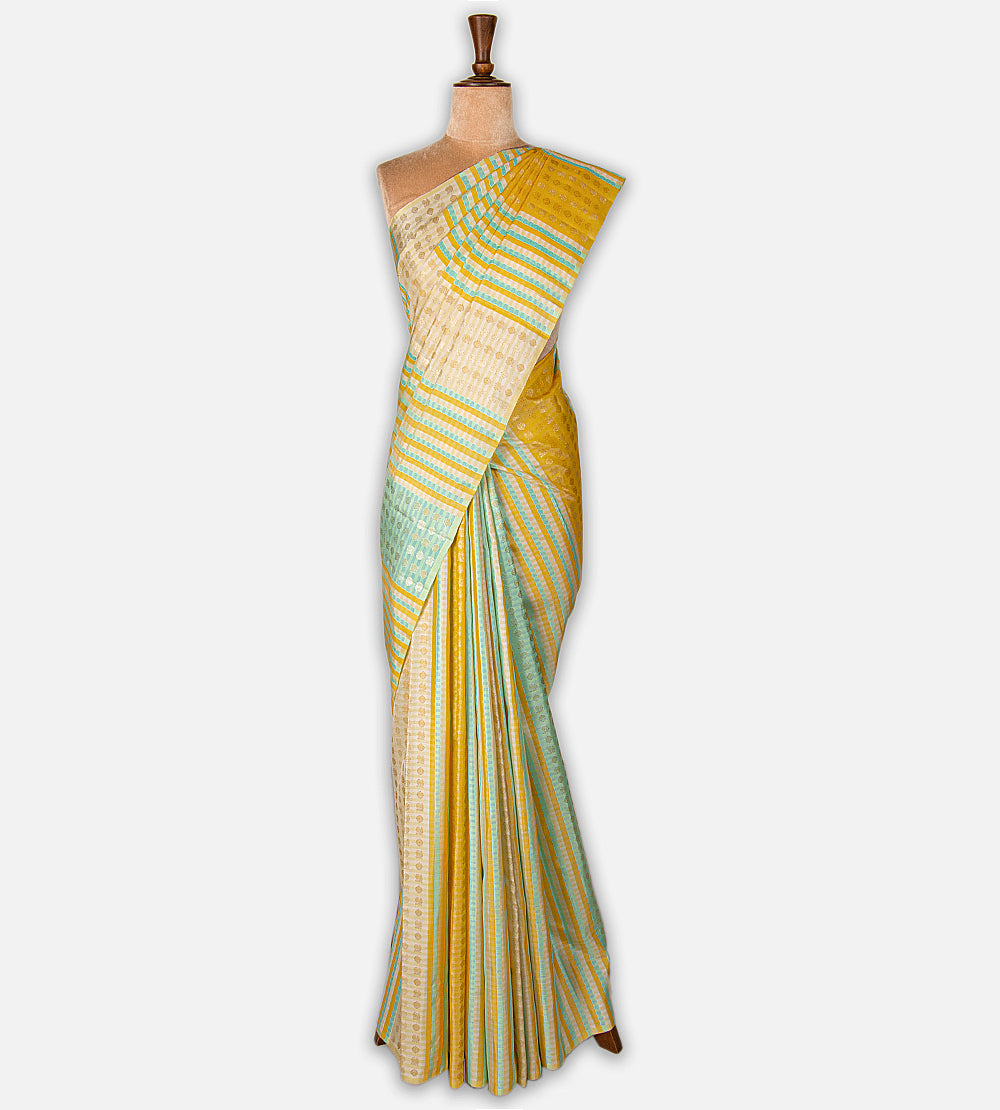 Multicolour Kanchipuram Silk Saree