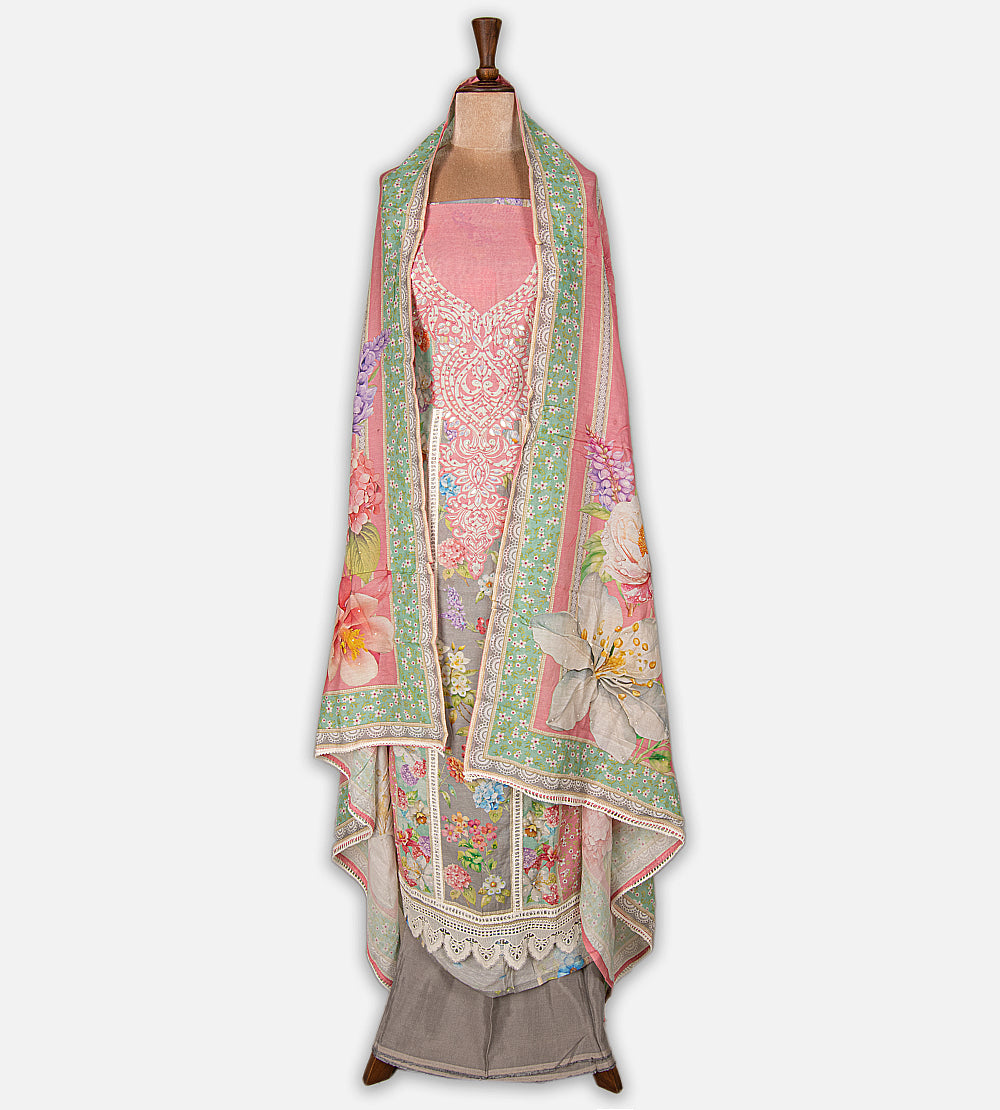 Pink Linen Cotton Salwar