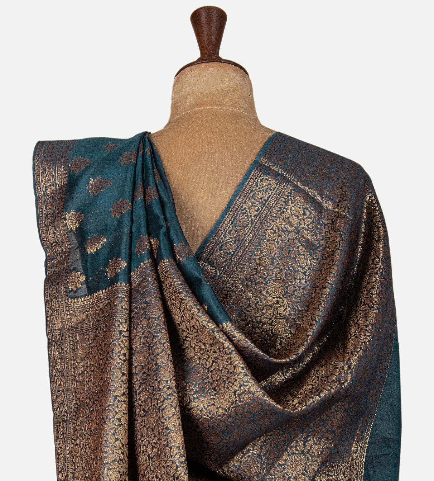 Blue Chanderi Cotton Saree