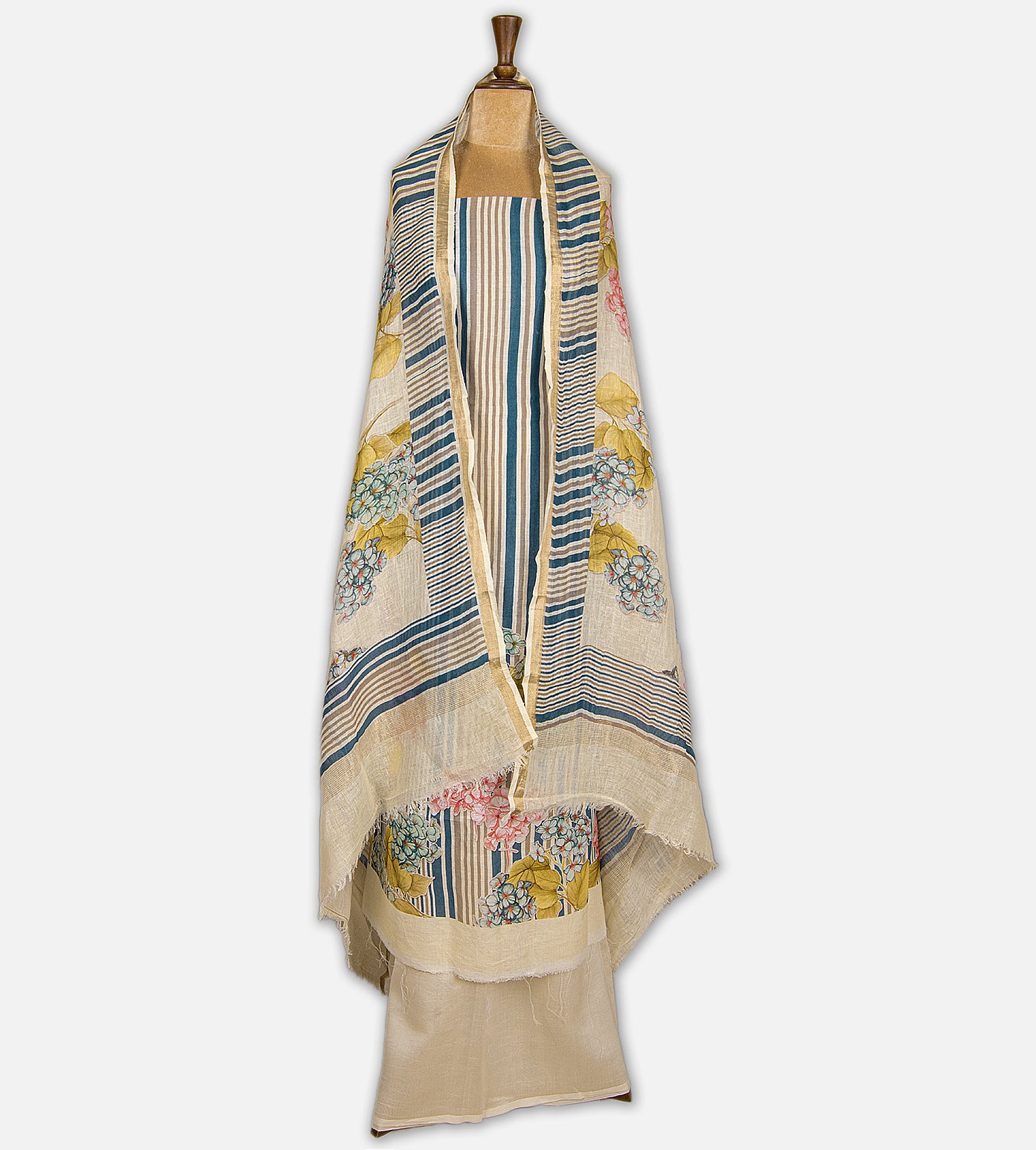 Multicolour Linen Cotton Salwar