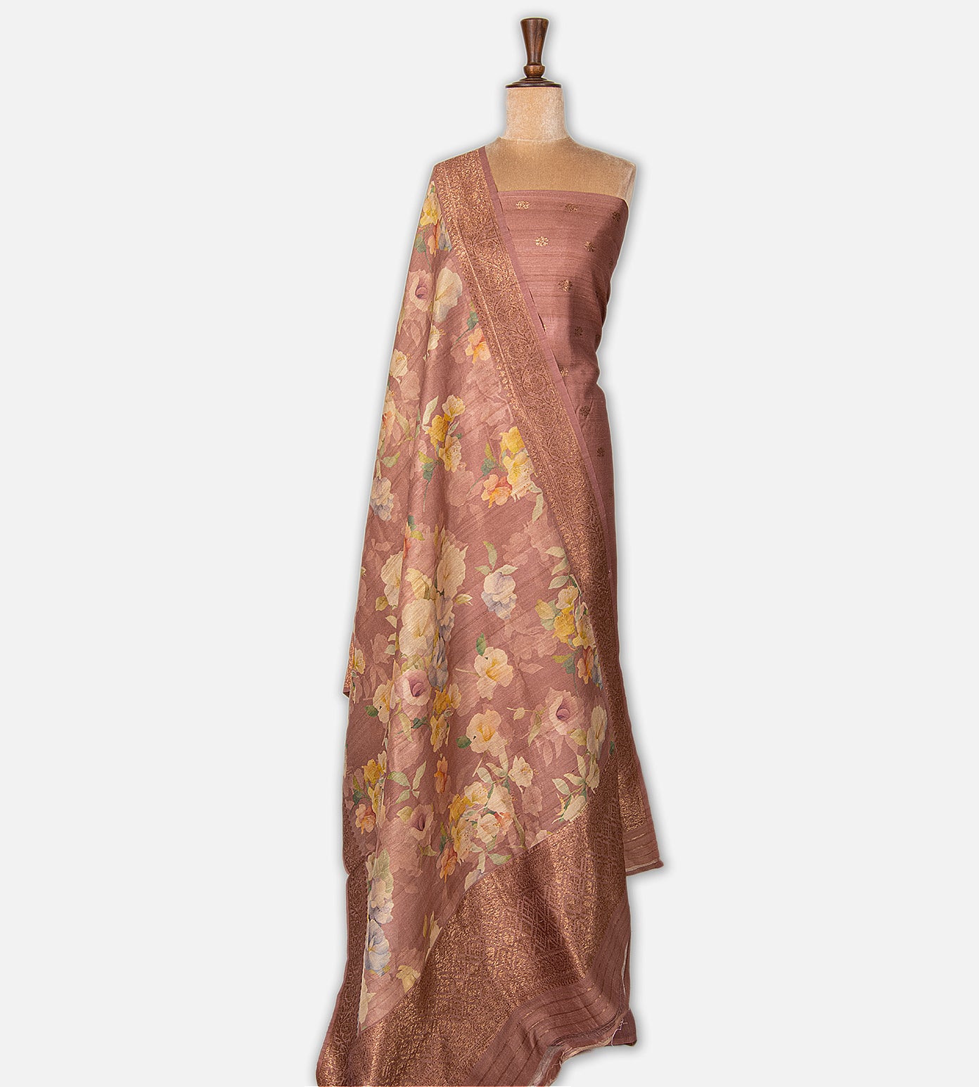 Mauve Tussar Salwar