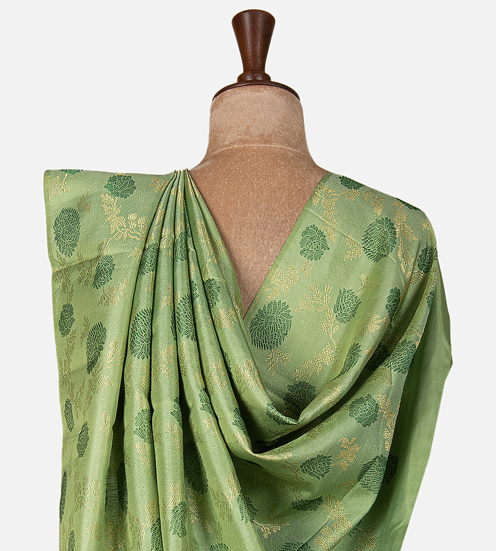 Pastel Green Kanchipuram Silk Saree