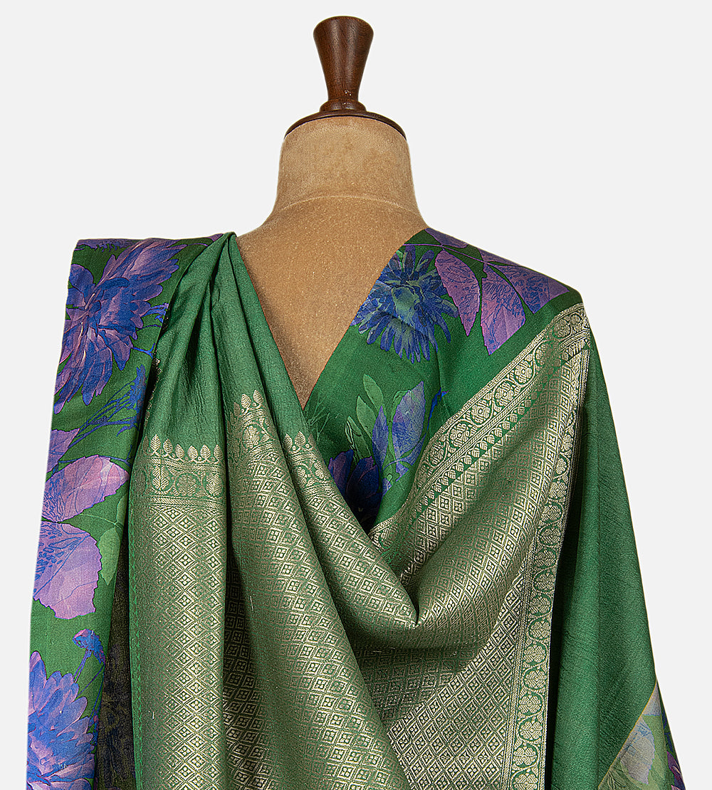 Green Kattan Silk Saree
