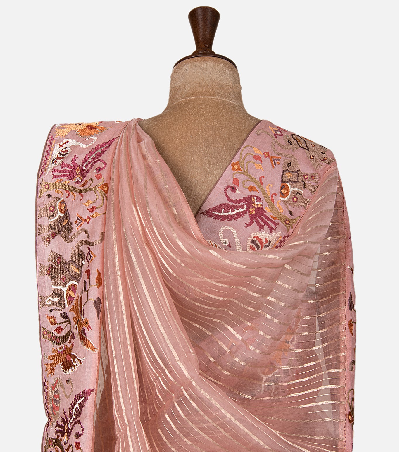 Mauve Organza Saree