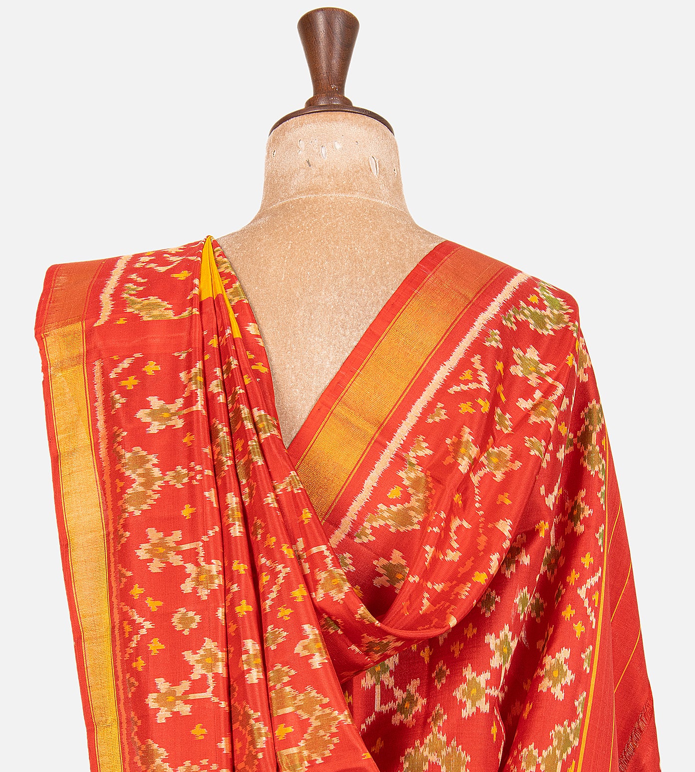 Yellow Patola Silk Saree